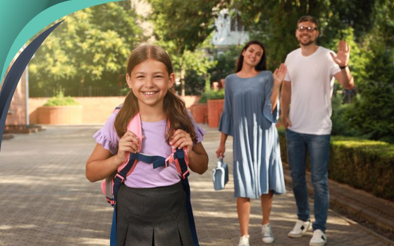 Parents waving goodbye to children on a StudentSafe AU school trip, safe school trips Australia, May 2024, Australia