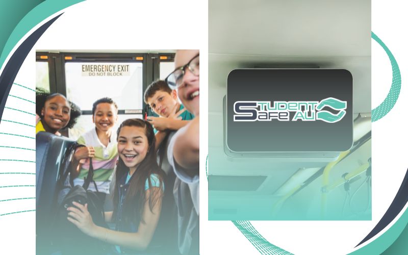 Students enjoying their ride on a modern, high-tech school bus equipped with safety features and entertainment systems, May 2024, Innovative transport solutions, Australia