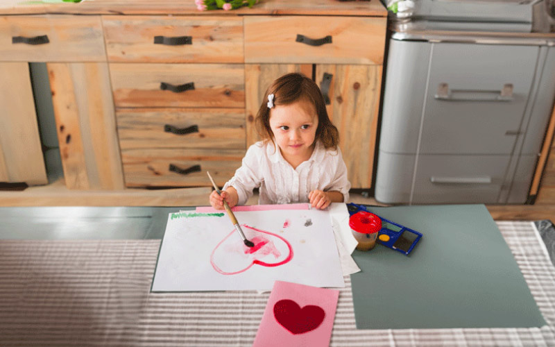 kids writing heart letters together, student events, November 2024, Australia