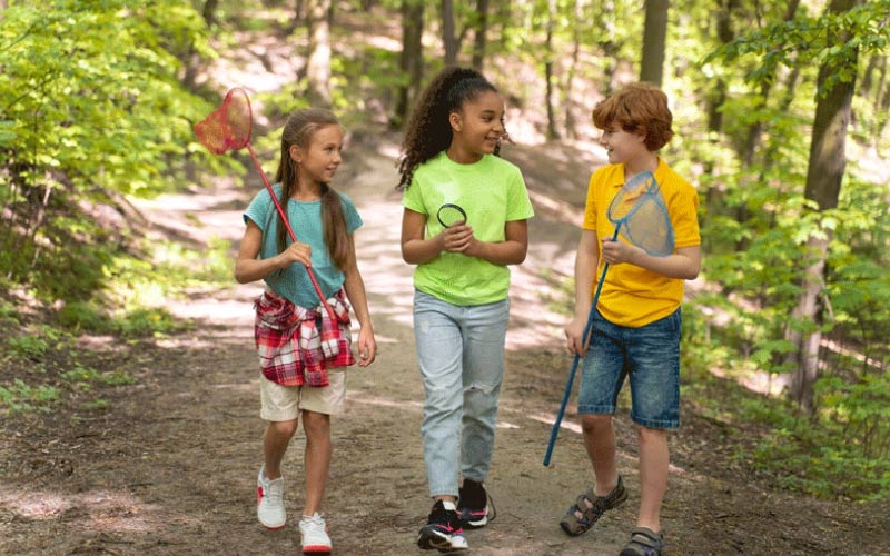 kids hiking together, nature trips, November 2024, Australia